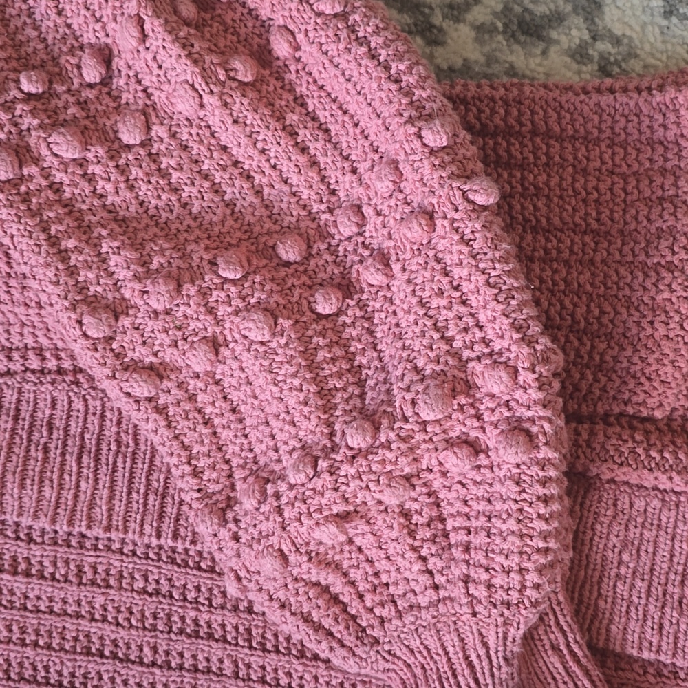 Madewell - Bobble Cardigan in Dusty Rose – EUC - Picture 3 of 4